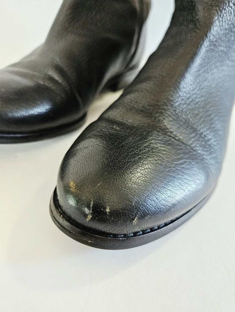 Cole Haan Duchess Over The Knee Leather Quilted Almond Toe Riding Boots 8.5